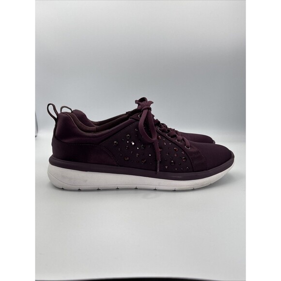 Clarks Cloudsteppers Ezera Ave Sneakers Women’s Size 7 M Burgundy Plum Lace-Up - Picture 1 of 12